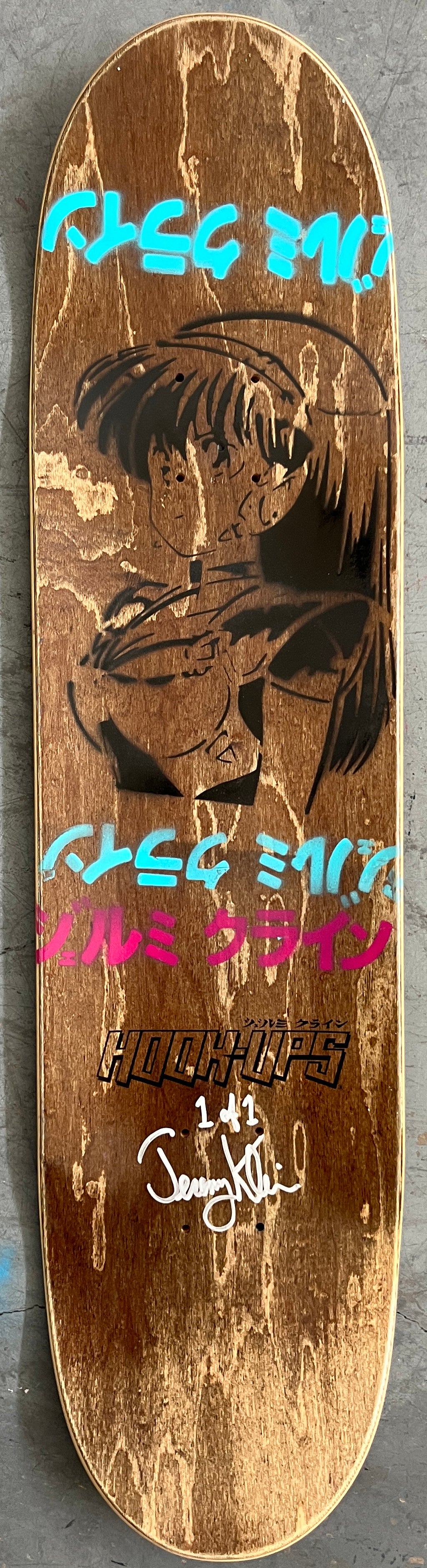 nightmare freddy 7.88 X 31.75 PURPLE MIXED PROCESS SIGNED 1 of 1