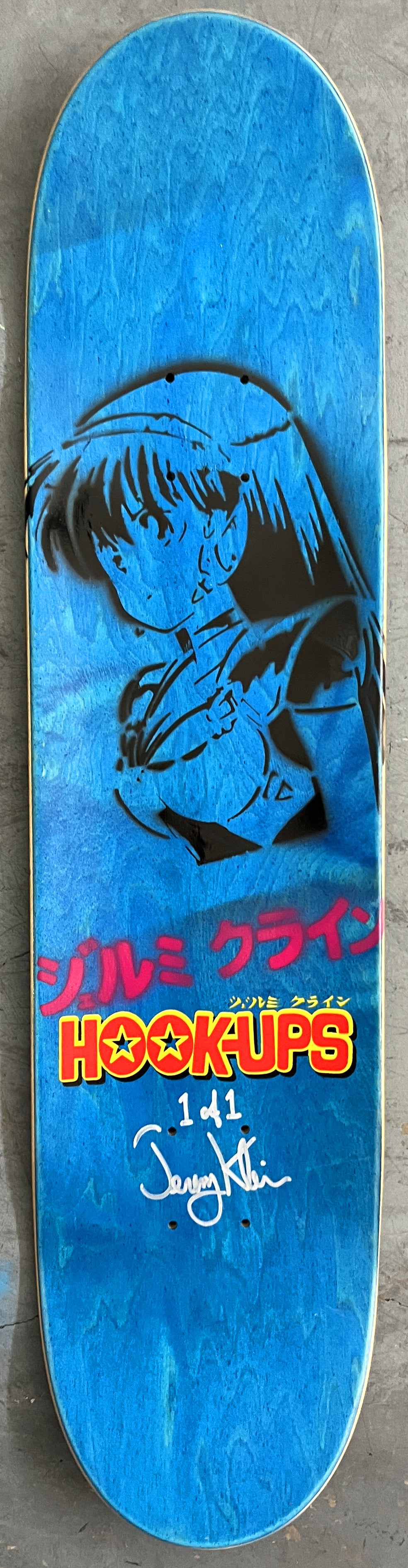 luigina 7.88 X 31.75 BLUE MIXED PROCESS SIGNED 1 of 1