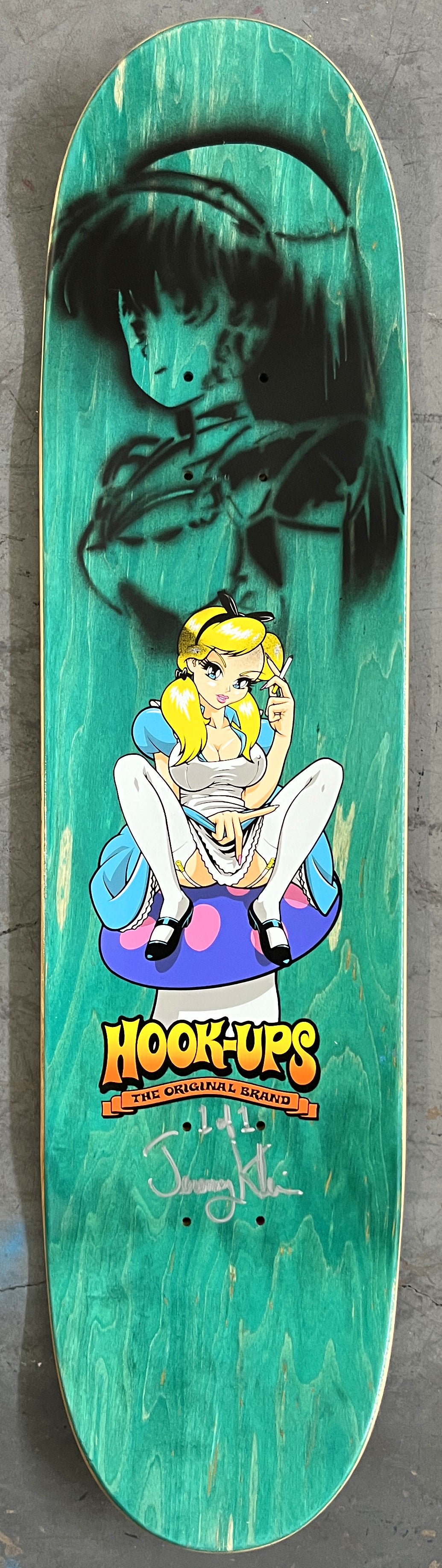alice 8 X 31.75 BLUE/BLACK MIXED PROCESS SIGNED 1 of 1