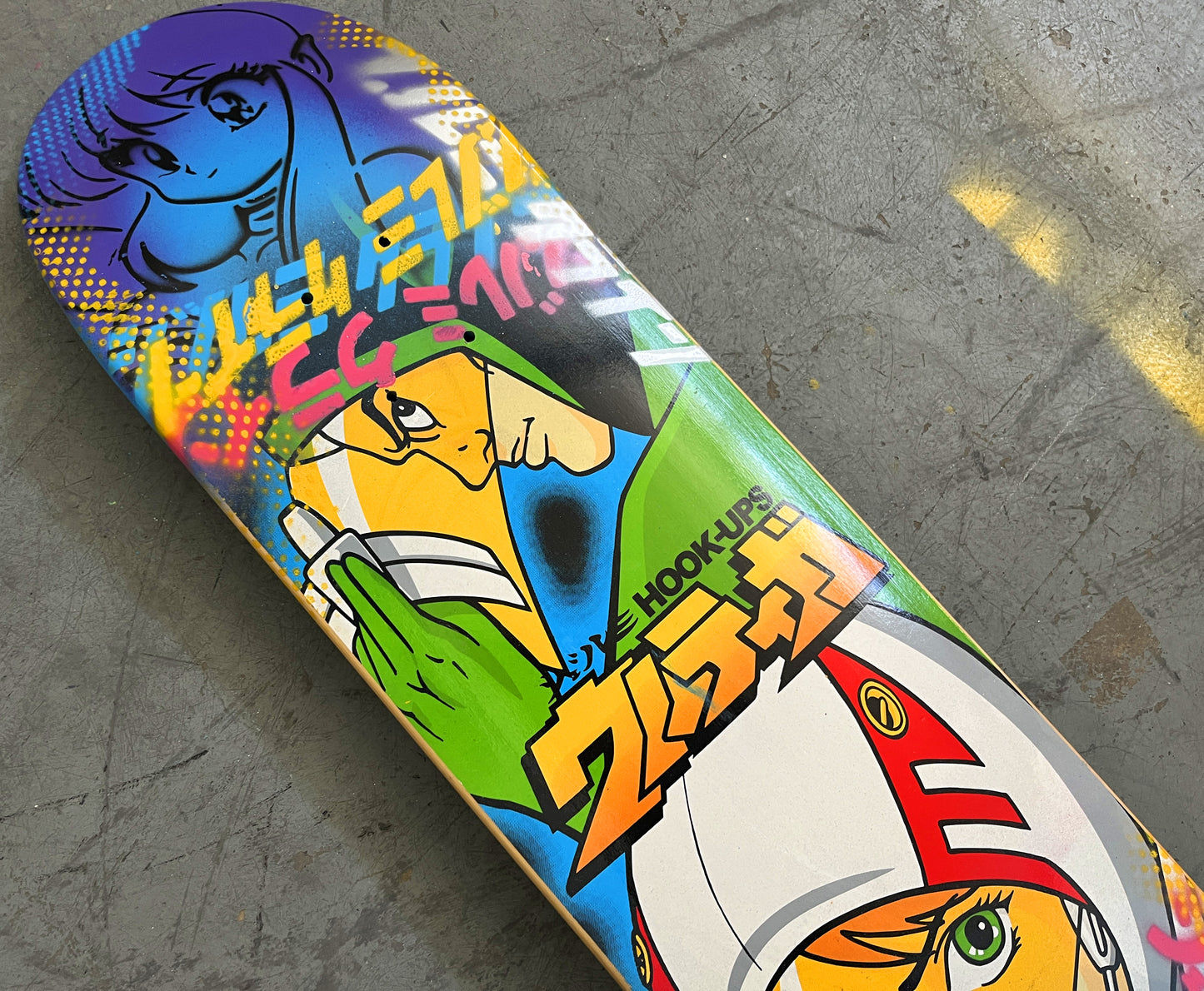 galaxy force 8 X 31.75 BLUE/PURPLE MIXED PROCESS SIGNED 1 of 1