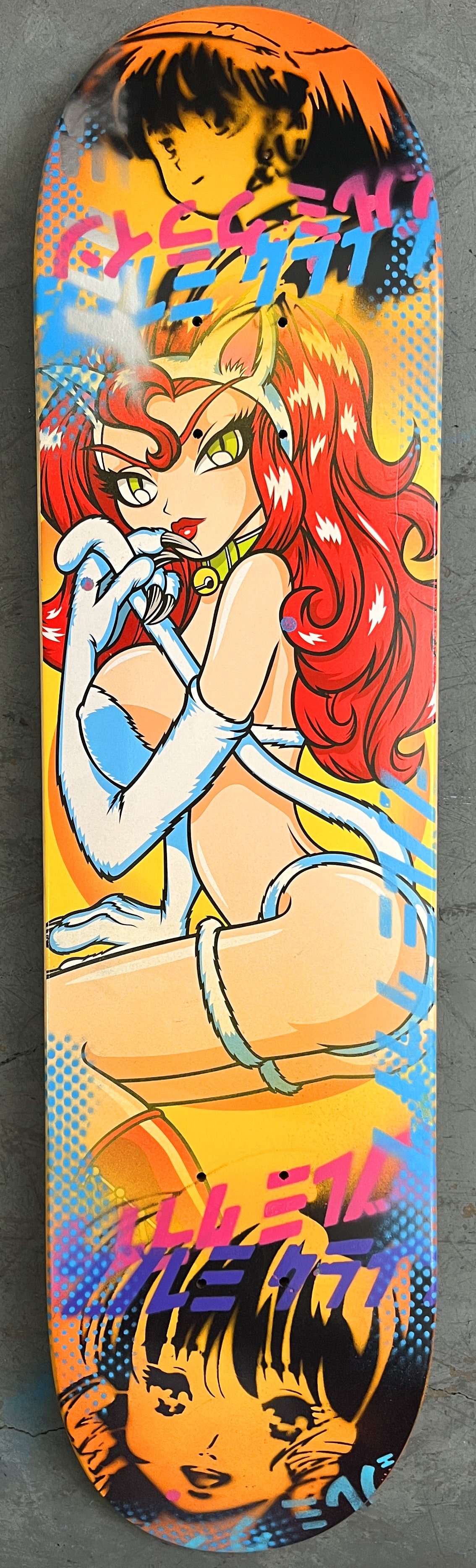 akiko III 7.88 X 31.75 YELLOW/ORANGE MIXED PROCESS SIGNED 1 of 1