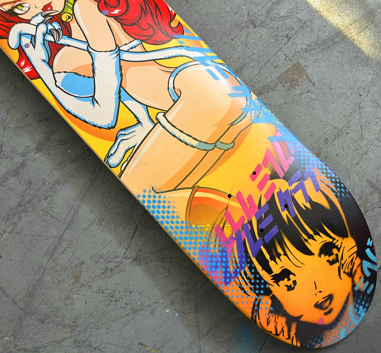 akiko III 7.88 X 31.75 YELLOW/ORANGE MIXED PROCESS SIGNED 1 of 1