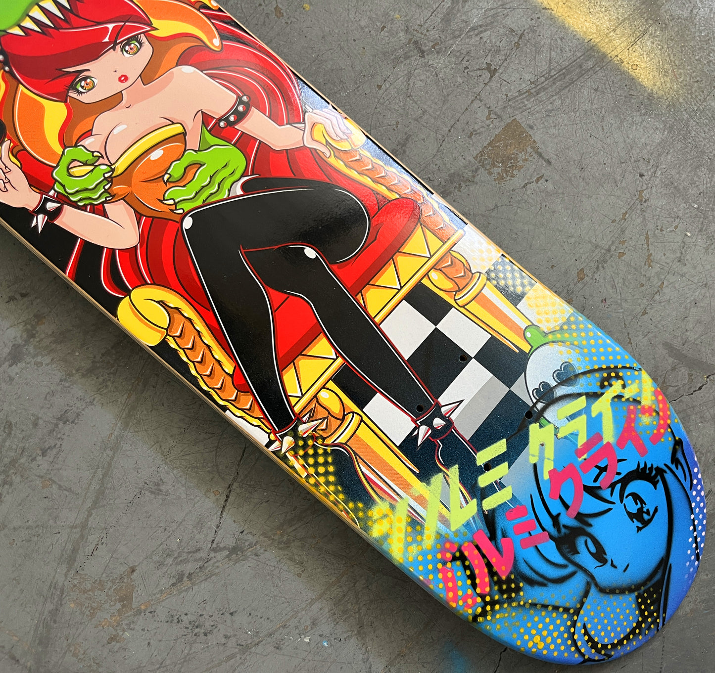 wowzer 7.88 X 31.75 BLUE MIXED PROCESS SIGNED 1 of 1