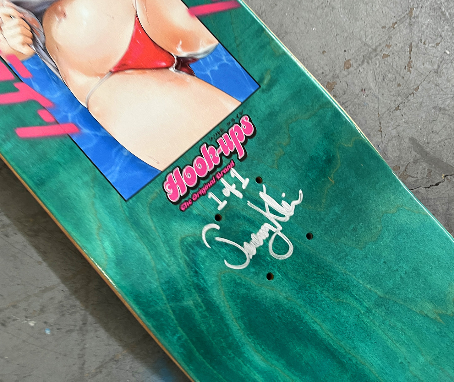 lifeguard 8.5 X 32.25 BLUE MIXED PROCESS SIGNED 1 of 1