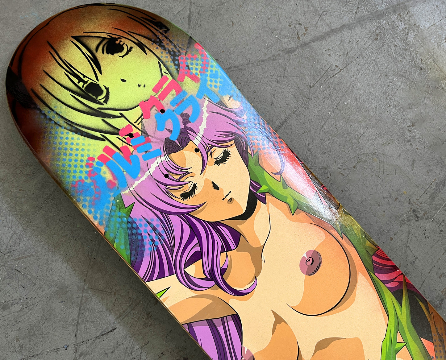 thorn paradise 8.25 X 32.25 GREEN MIXED PROCESS SIGNED 1 of 1