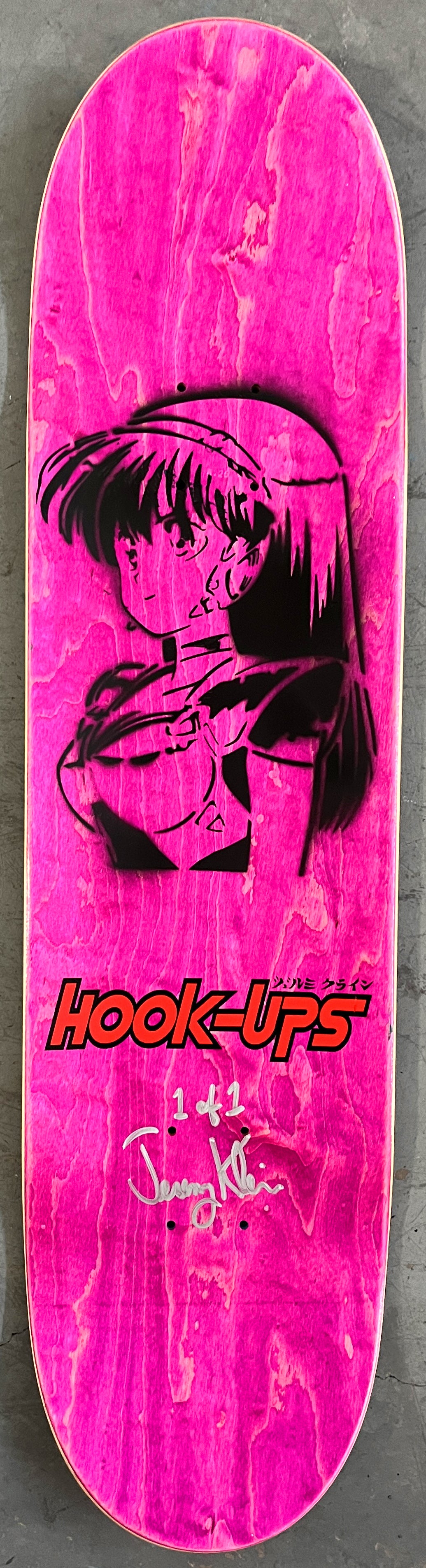 357 8.25 X 32.25 PURPLE/RED ANODIZED MIXED PROCESS SIGNED 1 of 1