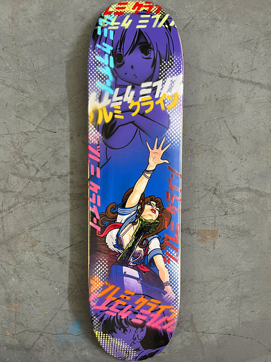 evil dead 7.88 X 31.75 BLUE/PURPLE MIXED PROCESS SIGNED 1 of 1