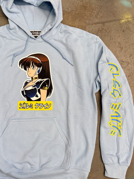 dream girl hooded sweatshirt - POWDER BLUE