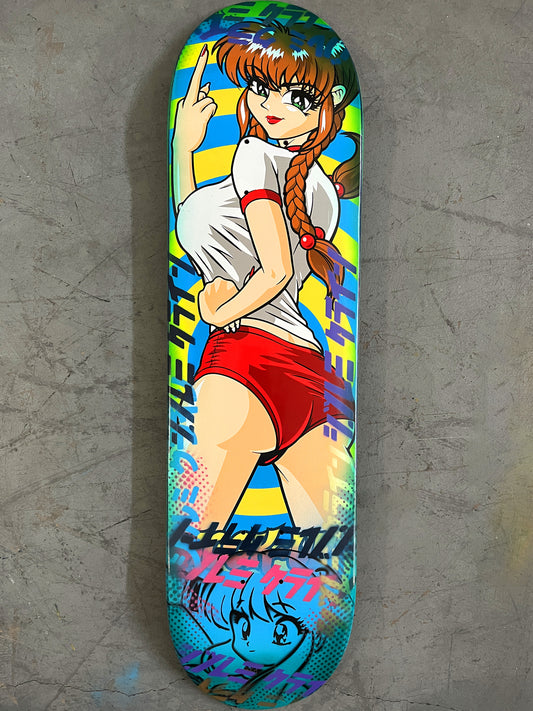 suzi #1 8.25 X 32.25 BLUE/AQUA ANODIZED MIXED PROCESS SIGNED 1 of 1