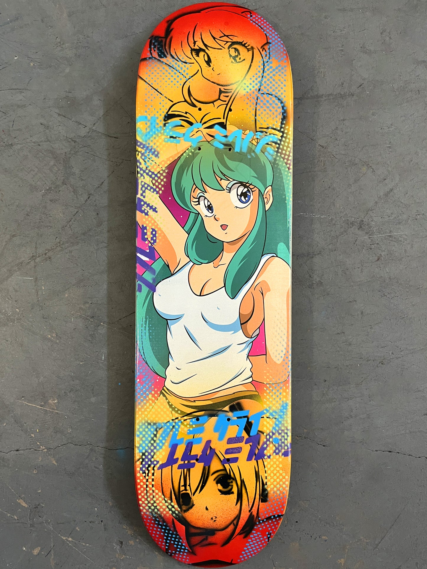 lum chan 3 8.25 X 32.25 SUNSET MIXED PROCESS SIGNED 1 of 1