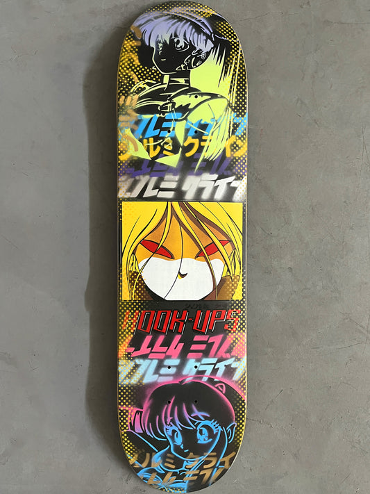 red eyes collage 7.88 X 31.75 LILAC/GREEN/PINK/BLUE MIXED PROCESS SIGNED 1 of 1