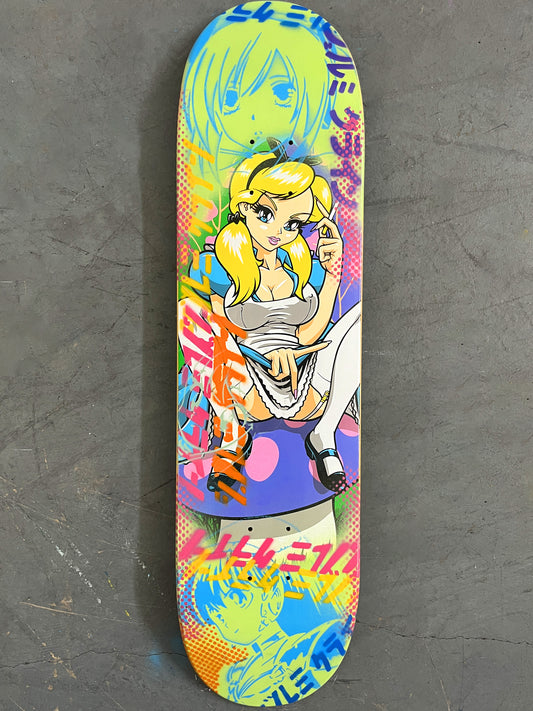 alice 8.0 X 31.75 BLUE/LIGHT GREEN MIXED PROCESS SIGNED 1 of 1