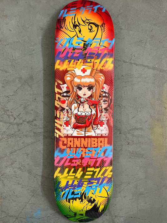 cannibal nurses 8 X 31.75 YELLOW/RED ANODIZED MIXED PROCESS SIGNED 1 of 1