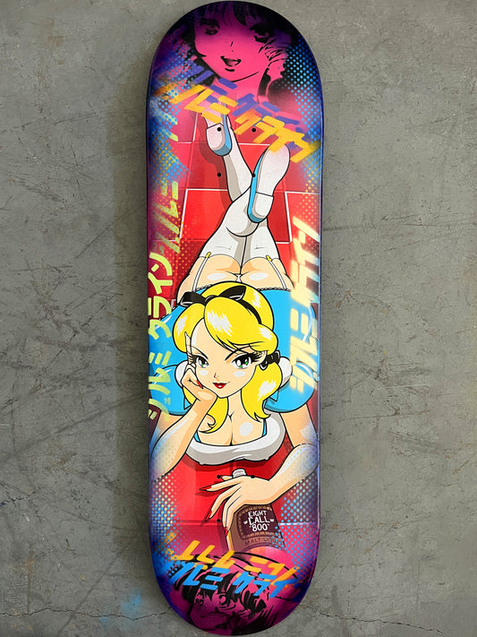 alice 8 ball 8.5 X 32.25 PINK/RED/PURPLE ANODIZED MIXED PROCESS SIGNED 1 of 1