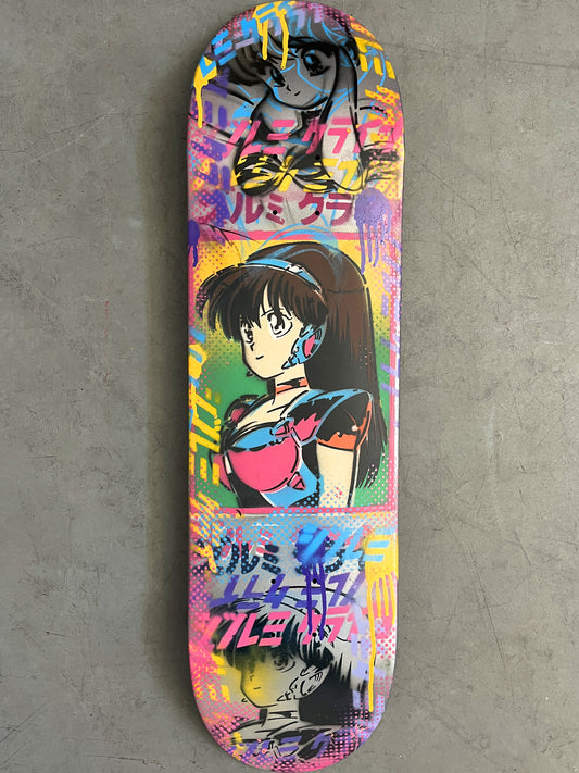 dream girl collage 8.5 X 32.25 METALLIC SILVER HAND PAINTED SIGNED 1 of 1