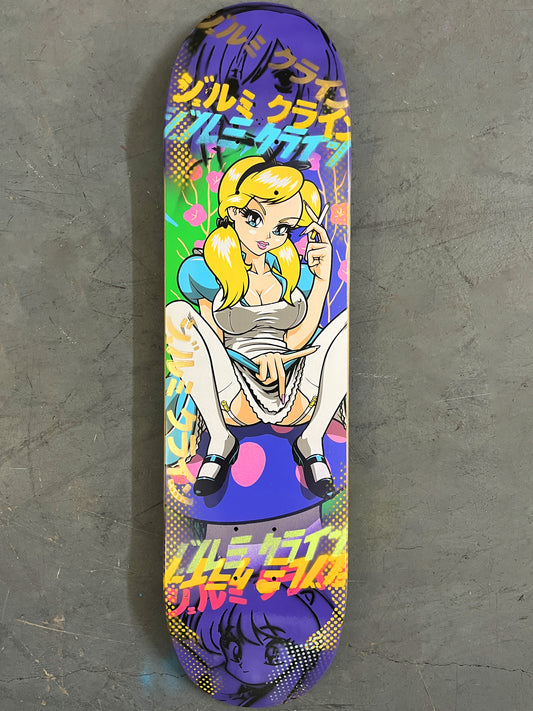 alice 8.0 X 31.75 PURPLE MIXED PROCESS SIGNED 1 of 1