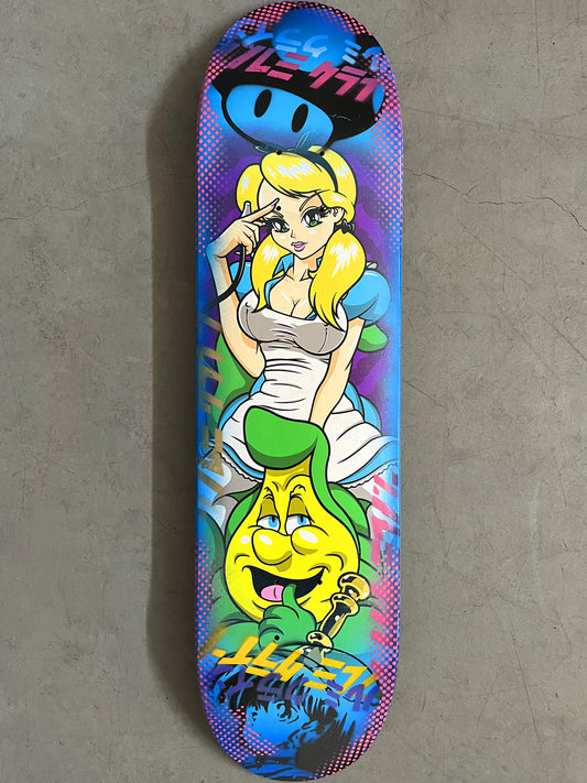 alice II 8 X 31.75 BLUE/BLUE ANODIZED MIXED PROCESS SIGNED 1 of 1