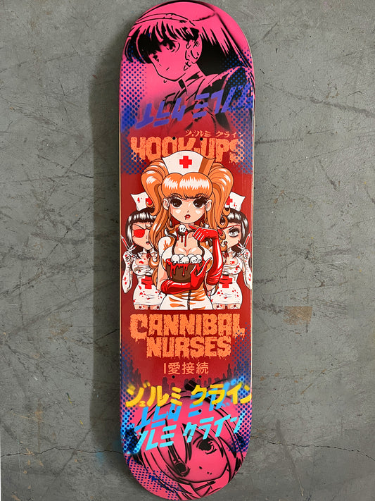 cannibal nurses 8 X 31.75 PINK MIXED PROCESS SIGNED 1 of 1