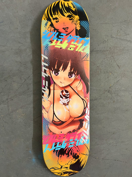 soft serve girl 8.5 X 32.25 BLUE/RED MIXED PROCESS SIGNED 1 of 1