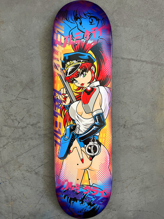 supercop 8.25 X 32.25 BLUE/PURPLE ANODIZED MIXED PROCESS SIGNED 1 of 1