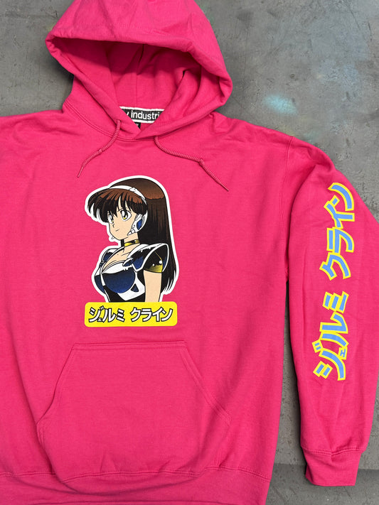 dream girl hooded sweatshirt - PINK/HELOCONIA