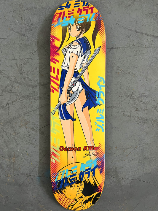 demon killer nabiki 8.0 X 31.75 YELLOW MIXED PROCESS SIGNED 1 of 1