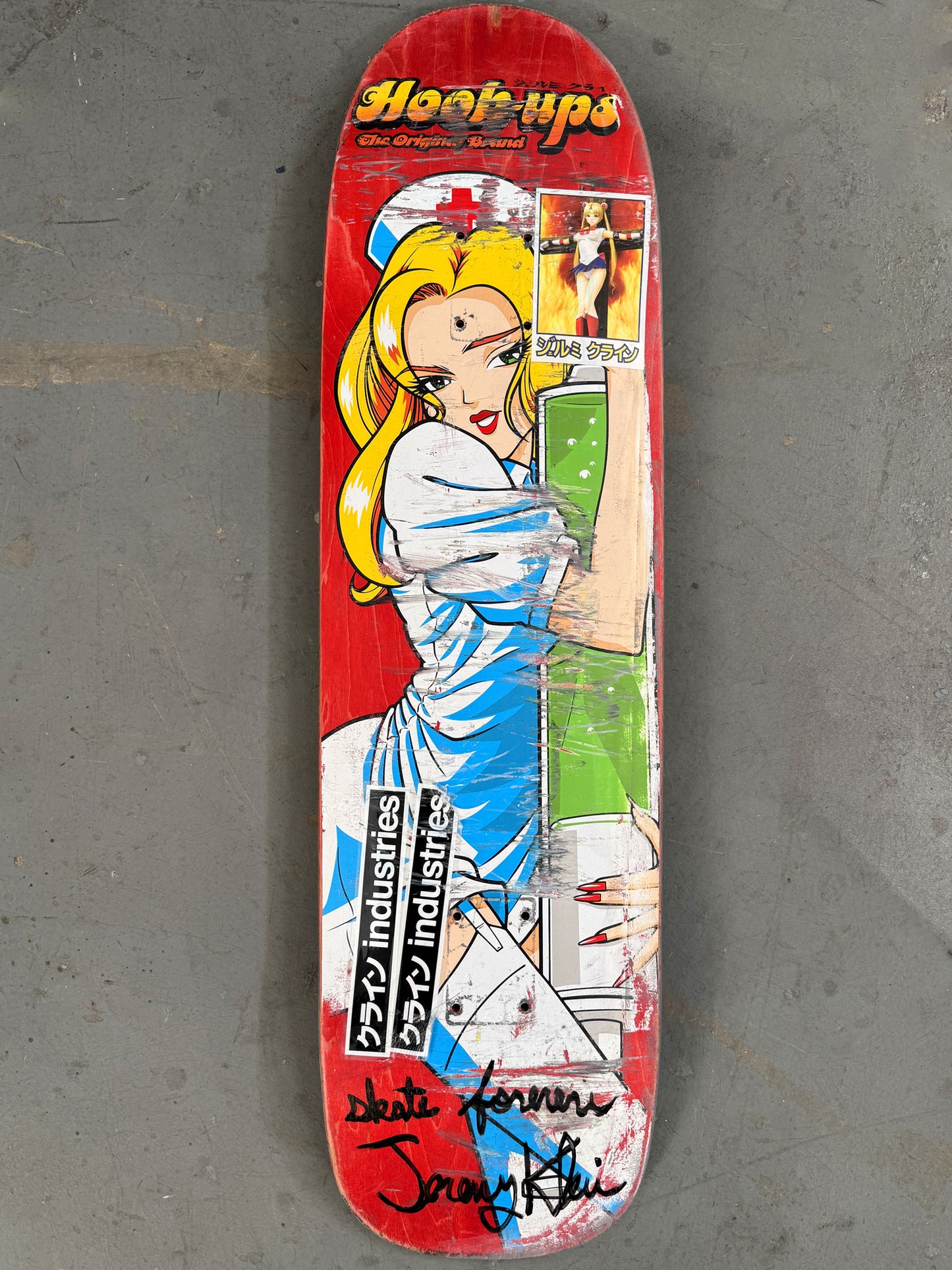 klein personal rider board #28 - 1 OF 1 SIGNED