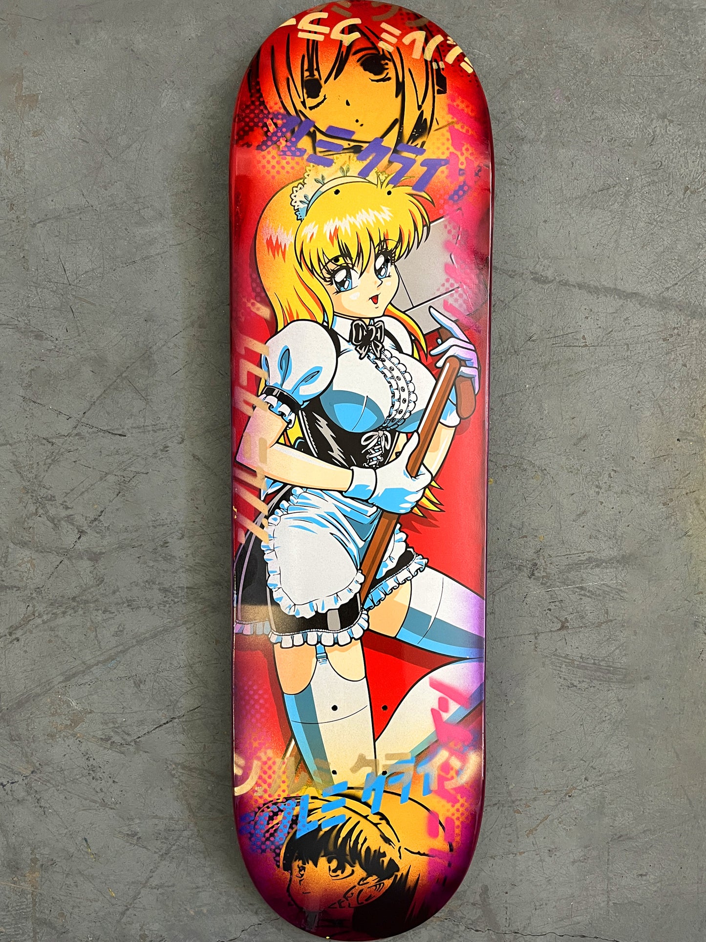 maid ginger 8.25 X 32.25 YELLOW/ORANGE/RED ANODIZED MIXED PROCESS SIGNED 1 of 1