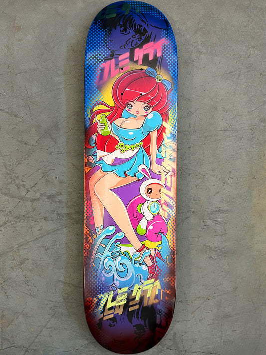 alice 7.88 X 31.75 BLUE/RED/PURPLE ANODIZED MIXED PROCESS SIGNED 1 of 1