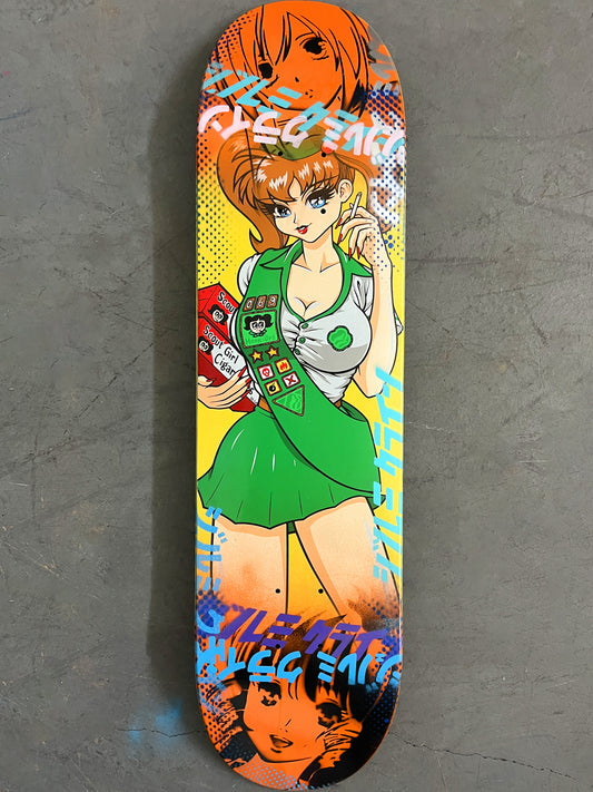 scout girl 7.88 X 31.75 YELLOW/ORANGE MIXED PROCESS SIGNED 1 of 1