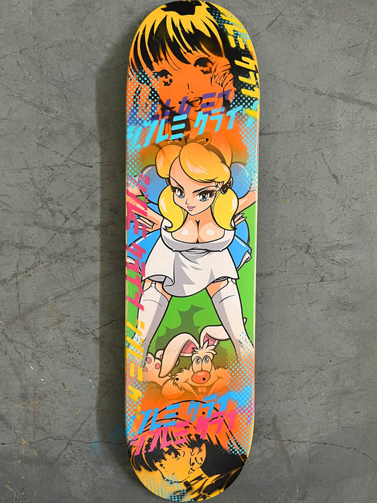 alice & friends 8 X 31.75 YELLOW/ORANGE MIXED PROCESS SIGNED 1 of 1