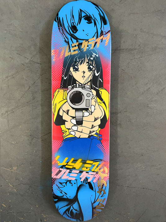 barrel of a gun BLUE 8.0 X 31.75 MIXED PROCESS 1 OF 1 SIGNED