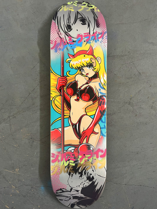 devil maiden 8.25 X 32.25 METALLIC SILVER MIXED PROCESS SIGNED 1 of 1