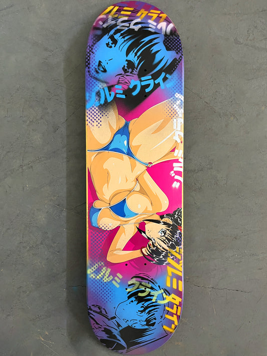 workout 8.5 X 32.25 PINK/BLUE MIXED PROCESS SIGNED 1 of 1