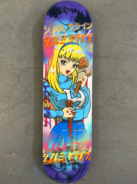 Brittney 8.25 X 32.25 BLUE/PURPLE MIXED PROCESS SIGNED 1 of 1