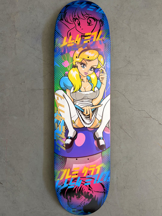 alice PINK/BLUE ANODIZED - 8.25 X 32.25 MIXED PROCESS SIGNED 1 of 1