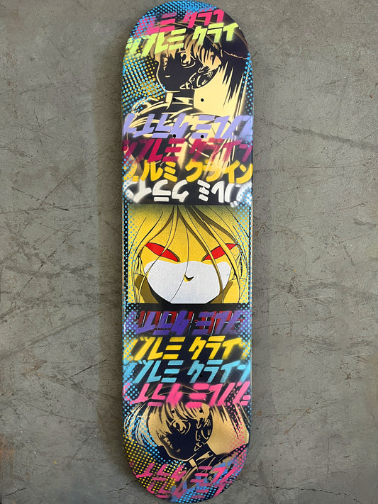 red eyes collage 7.88 X 31.75 NAVY MIXED PROCESS SIGNED 1 of 1