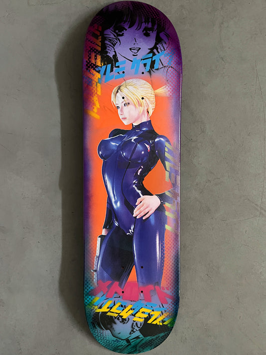 samus zero suit 8.25 X 32.25 LILAC/PURPLE ANODIZED MIXED PROCESS SIGNED 1 of 1