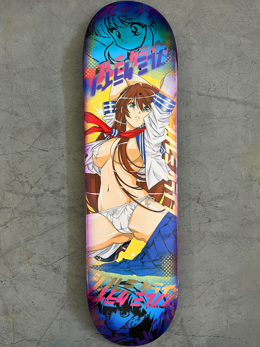 battle school girl 8.25 X 32.25 BLUE ANODIZED MIXED PROCESS SIGNED 1 of 1