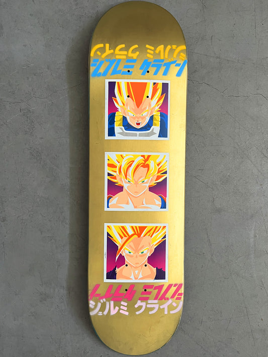 dragon ball z 8.25 X 32.25 RARE GOLD NO BLACK PASS VERSION MIXED PROCESS SIGNED 1 of 1