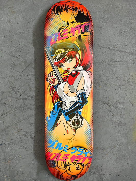 supercop 8.25 X 32.25 YELLOW/RED ANODIZED MIXED PROCESS SIGNED 1 of 1