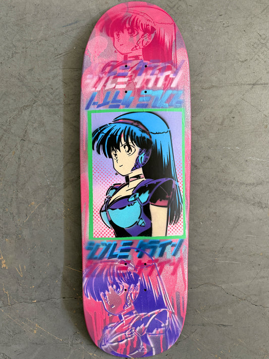 1 of 1 dream girl hand painted #34 PINK GLITTER