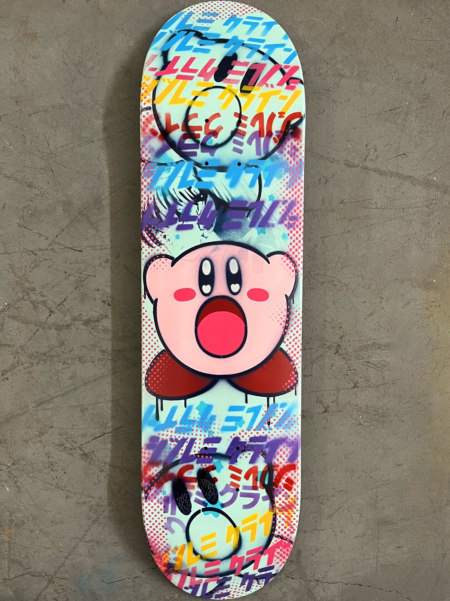 kirby collage 8.5 X 32.25 BLUE MIXED PROCESS SIGNED 1 of 1