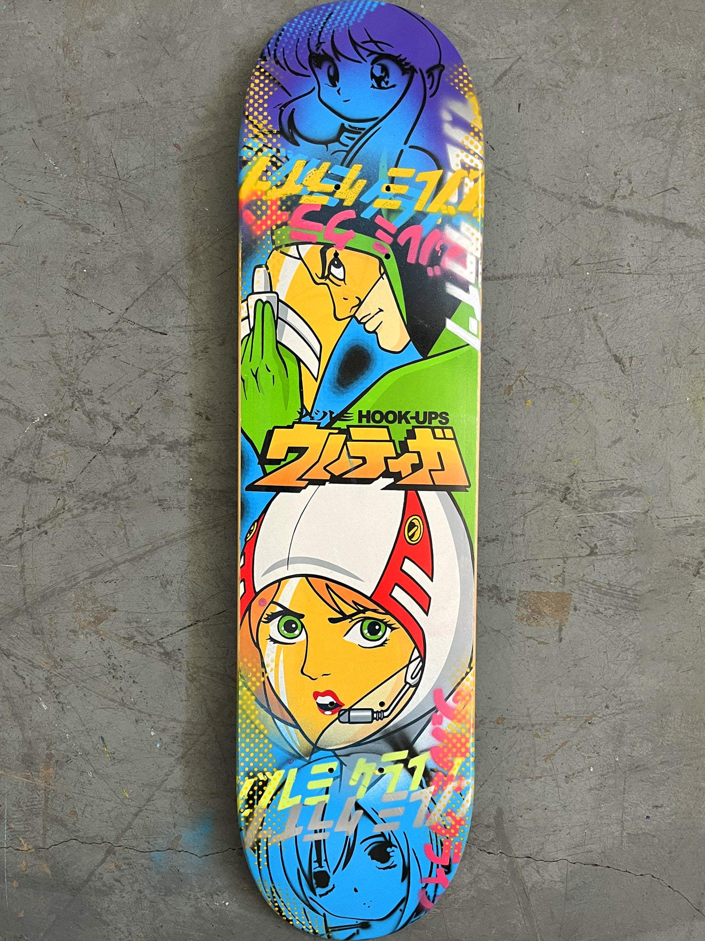 galaxy force 8 X 31.75 BLUE/PURPLE MIXED PROCESS SIGNED 1 of 1