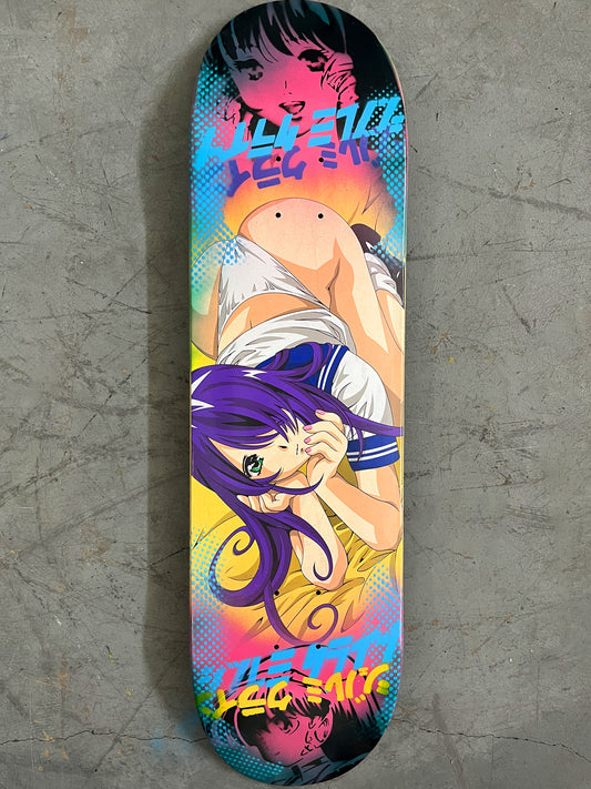 school girl mika 8.5 X 32.25 PINK/BLUE MIXED PROCESS SIGNED 1 of 1