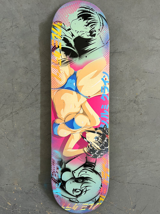 workout 8.5 X 32.25 MINT GREEN/BLUE MIXED PROCESS 1 OF 1 SIGNED