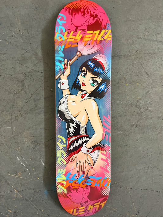 trixie 8.0 X 31.75 PINK MIXED PROCESS SIGNED 1 of 1