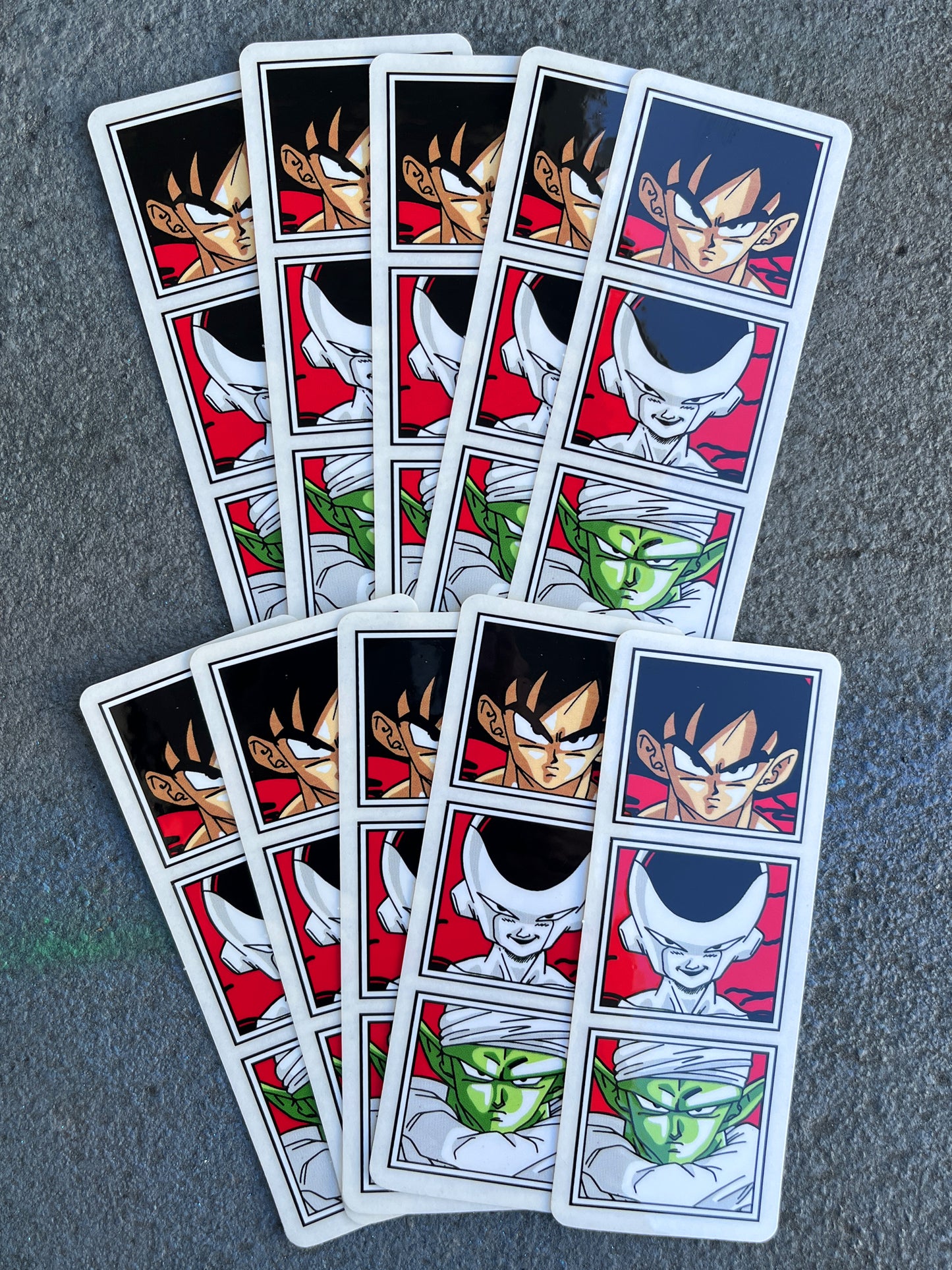 dbz 10 pack stickers