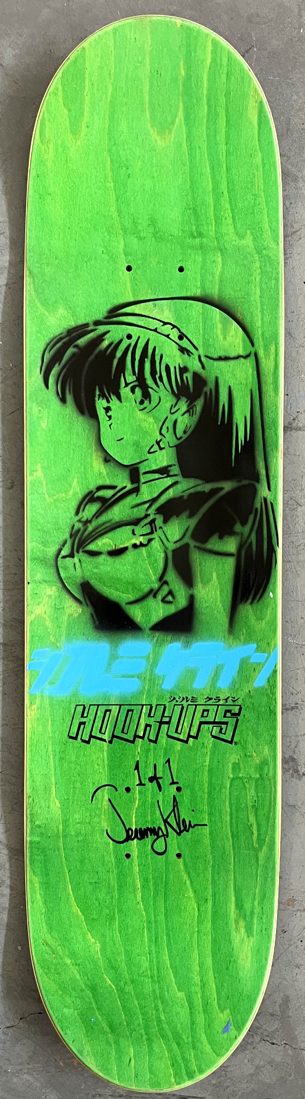 evil dead 8.0 X 31.75 BLUE/PURPLE MIXED PROCESS SIGNED 1 of 1