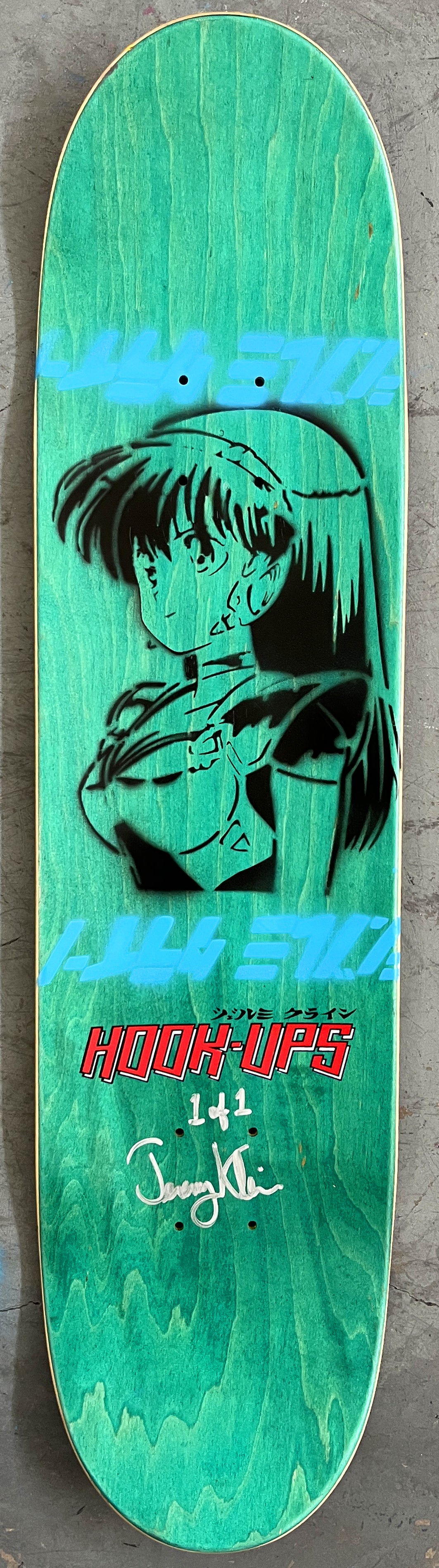 demon killer nabiki 8.0 X 31.75 YELLOW MIXED PROCESS SIGNED 1 of 1